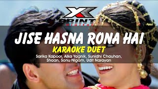 Jise Hasna Rona Hai Karaoke  Duet   Awara Pagal Deewana [upl. by Attelahs]