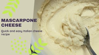 Mascarpone Cheese recipe  2Ingredients Homemade Mascarpone cheese Recipe FlavorousPlate2019 [upl. by Warfore]