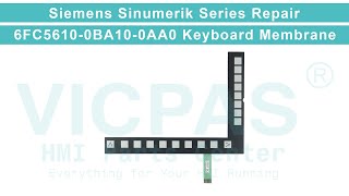 Siemens Sinumerik 802D PCU 6FC5 6100BA100AA0 Membrane Keyboard Repair Replacement [upl. by Acire55]