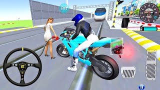 ✅3D Driving Class Simulator GV Bullet Train Vs Motorbike  Bike Driving Game  Android Gameplay [upl. by Holtz]