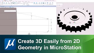 Create 3D Geometry Easily from 2D in MicroStation [upl. by Cordova]