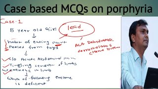 Porphyria  case based MCQ on porphyria  NEET PG Biochemistry [upl. by Rollin]