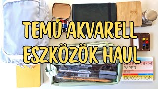 Temu akvarell eszközök haul [upl. by Offen]