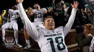 Michigan State vs Michigan 2015 Highlights MSU wins on final play  College Football Highlights [upl. by Narine]