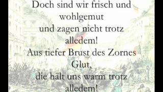 Das Reden nimmt kein End  Trotz alledem Märzrevolution 1848 Lyrics [upl. by Loux552]