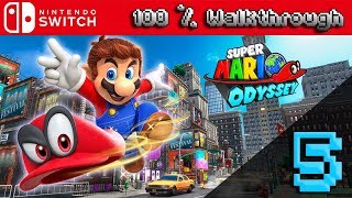 Super Mario Odyssey  100 Walkthrough Part 5 100 Guide All Collectibles amp All Unlockables [upl. by Yud882]