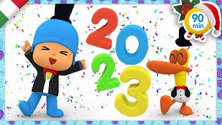 🥳 POCOYO ITALIANO Festeggia il Capodanno Buon 2023 90 min VIDEO e CARTONI ANIMATI per bambini [upl. by Rustie]