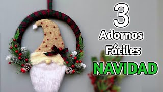 Crea tus ADORNOS NAVIDEÑOS de manera fácil para decorar tu hogar  🎄 [upl. by Yoshiko564]