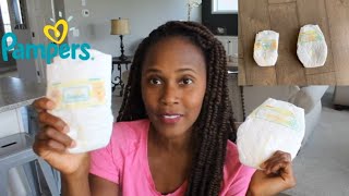 Pampers Diapers Newborn vs Size 1 How To Choose The Right Diaper Newborn Pampers Review [upl. by Brenton718]