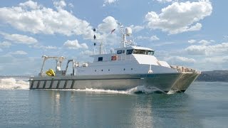 Aluminum catamaran work boat survey vessel [upl. by Giltzow267]