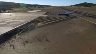 CJ4 Landing  La Perdiz Airport LEIZ [upl. by Geminian27]