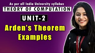 Arden’s Theorem Practice Questions  UNIT 2  AKTU  AUTOMATA THEORY TAFL TOC [upl. by Pollack]