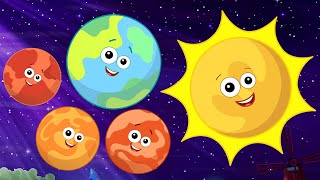 Planets Song Our Solar System  More Nursery Rhymes for Babies [upl. by Aissac398]