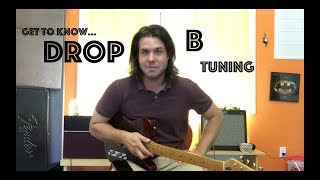 Guitar Lesson How To Tune Your Guitar To Drop B [upl. by Ttenaej439]