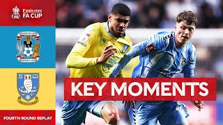 Coventry City v Sheffield Wednesday  Key Moments  Fourth Round Replay  Emirates FA Cup 202324 [upl. by Oicapot991]