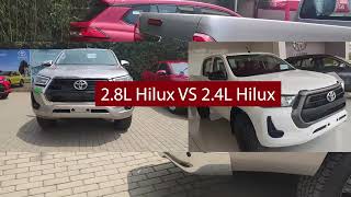 Toyota Hilux 28L VS Hilux 24L  Know the differences of Hilux 24L [upl. by Norrad]