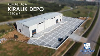 Kemalpaşa İzmir Otoyolu Cepheli 1130 m² Kapalı Depo amp Antrepo [upl. by Gregg117]