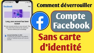 Comment débloquer un compte Facebook sans identité 2022  débloquer le compte Facebook 2022 [upl. by Aleen]