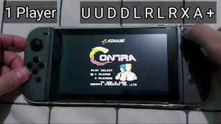 Contra 30 Lives Trick Nintedo Switch 1 or 2 Players Working [upl. by Isborne]