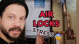 FIX Airlocks in Central Heating Installing Air Separator [upl. by Robby]