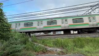 【４K映像】湘南新宿ライン 下り電車 ShonanShinjuku Line outbound train [upl. by Ahsek161]