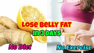 BURN THOSE STUBBORN FATS FAST With LEMON WATER Diet No diet No Exercise [upl. by Yank]