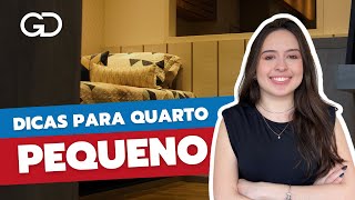 Quarto PEQUENO com móveis planejados  Melhores dicas para quarto PEQUENO [upl. by Lily]