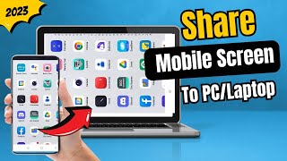 How to SHARE Mobile Screen on LaptopPC  Cast Mobile Screen on Laptop Windows 11 [upl. by Ahsie]