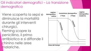 Geografia  Gli indicatori demografici  La transizione demografica 4 [upl. by Aterg]