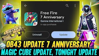 OB43 Update 7th Anniversary Free Fire  Next Magic Cube Update  25 January New Update Free Fire [upl. by Oretna317]