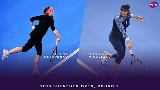 Jelena Ostapenko vs Monica Niculescu  2019 Shenzhen Open First Round  WTA Highlights [upl. by Talanta739]