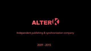 ALTER K  SHOWREEL 2015 [upl. by Trudnak]