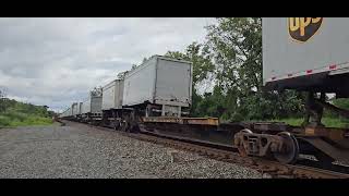 153 csx i002 with csx2746 eastbound going down the westshore at attridge road Milepost 382366 [upl. by Reynold]