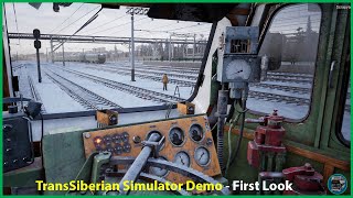 Trans Siberian Railway Simulator Demo First Look Driving amp Coupling the Train in Western New Siberia [upl. by Eceinehs]