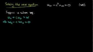 PDE 9  Wave equation general solution [upl. by Romeo744]