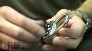 How To Open Master Lock Combination Anti Shim  1525 [upl. by Jobey861]