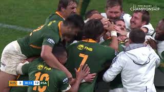 Castle Lager Rugby Championship R4 Australia v Springboks [upl. by Kealey]