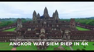 Angkor Wat Siem Riep 4k Drone Footage [upl. by Zeitler]