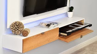 How To Make A Wall Mounted Entertainment Center [upl. by Maxey918]