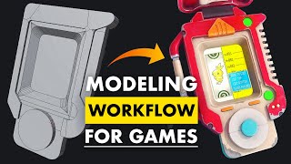 3D Modeling Workflow for Games  Explained [upl. by Ellemaj220]