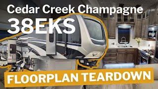 Cedar Creek Champagne 38EKS floorplan teardown  the RV Envy expert take on its pros and cons [upl. by Gnilrits]