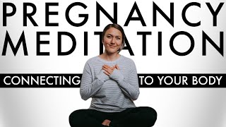 Pregnancy Meditation for Connecting to Your Body  Hypnobirth  Relaxation Giving Birth Confidence [upl. by Aicittel]