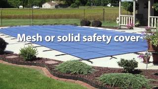 A Guide to Swimming Pool Safety InGround Pool Covers [upl. by Brick308]