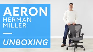 Herman Miller Remastered Aeron Chair Unboxing [upl. by Anek712]