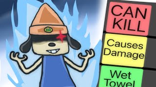 Parappa the Rapper POWERSCALING Tier List [upl. by Elohcin]