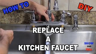 How To Replace a Kitchen Sink Faucet [upl. by Mani]