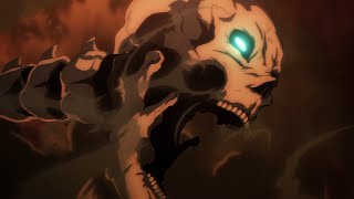 Eren Founding Titan Transformation Attack on Titan Episode 80 English Sub 4K 60FPS [upl. by Mckay]