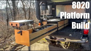 8020 Aluminum Truck Bed Sleeping Platform Build [upl. by Sarad]