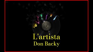 Don Backy  L artista Lyrics Karaoke [upl. by Pearce342]