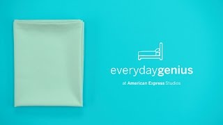 How to Fold Your Fitted Sheets  Everyday Genius with Kari Byron [upl. by Ramirol625]